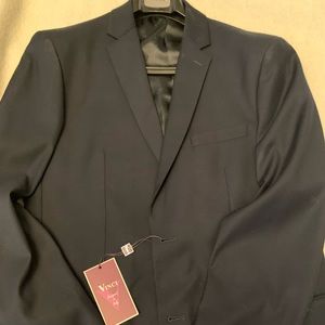 Vinci Slim Fit Navy Sport Coat 40L